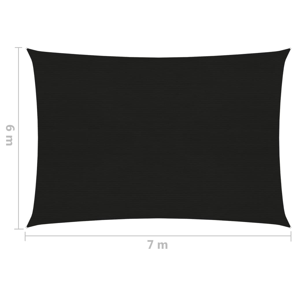 Aurinkopurje 160 g/m² musta 6x7 m HDPE - Sisustajankoti.fi