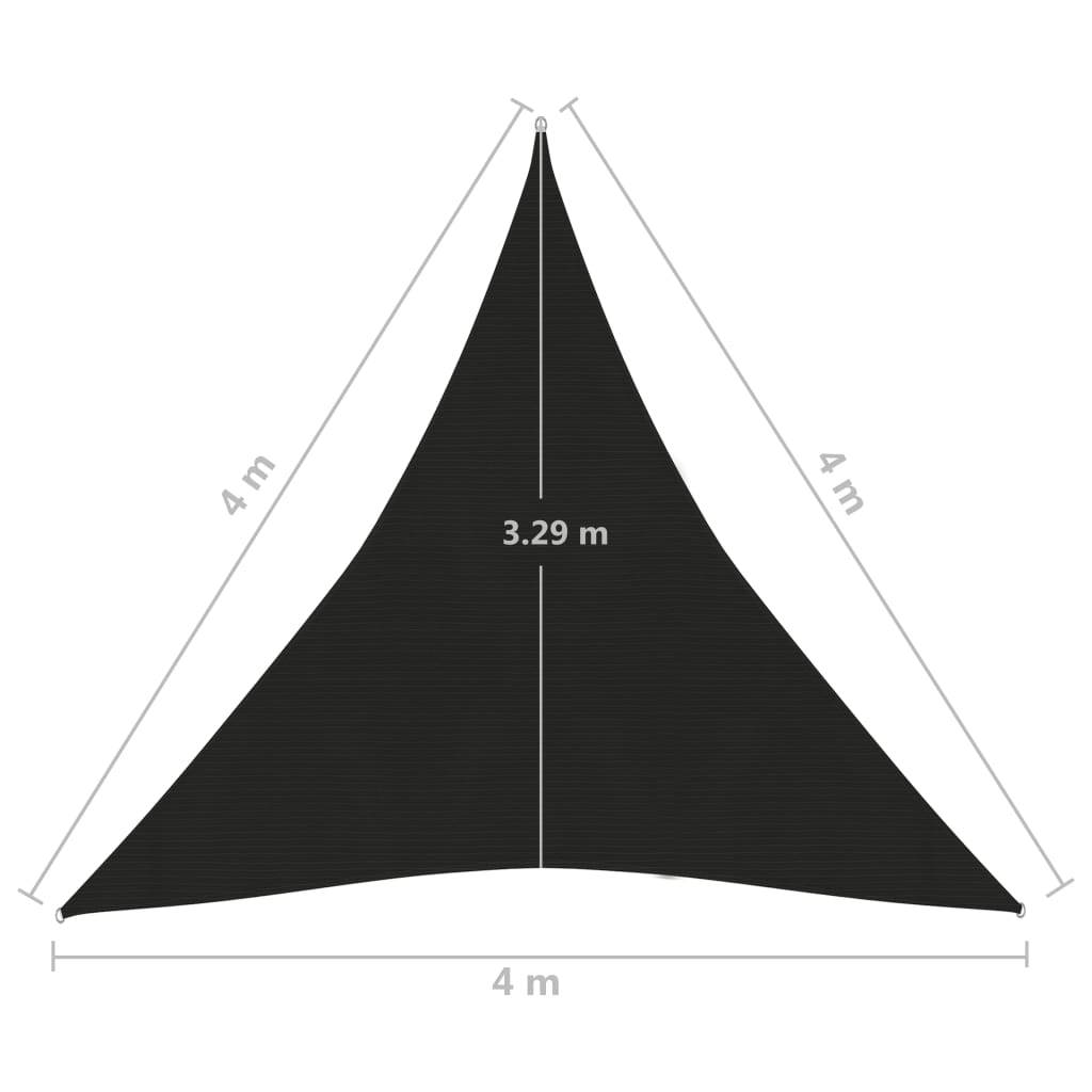 Aurinkopurje 160 g/m² musta 4x4x4 m HDPE - Sisustajankoti.fi