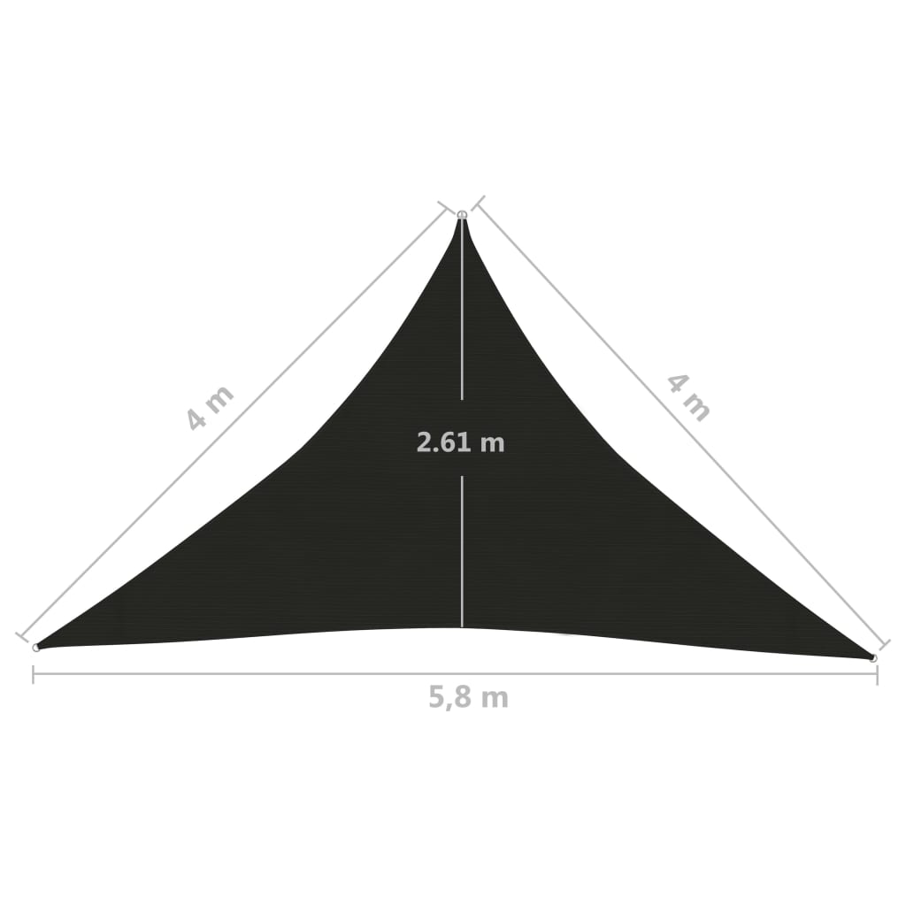 Aurinkopurje 160 g/m² musta 4x4x5,8 m HDPE - Sisustajankoti.fi