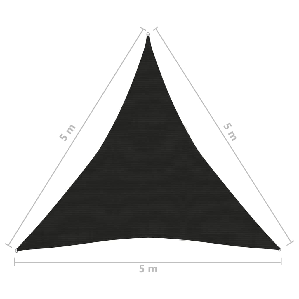 Aurinkopurje 160 g/m² musta 5x5x5 m HDPE - Sisustajankoti.fi