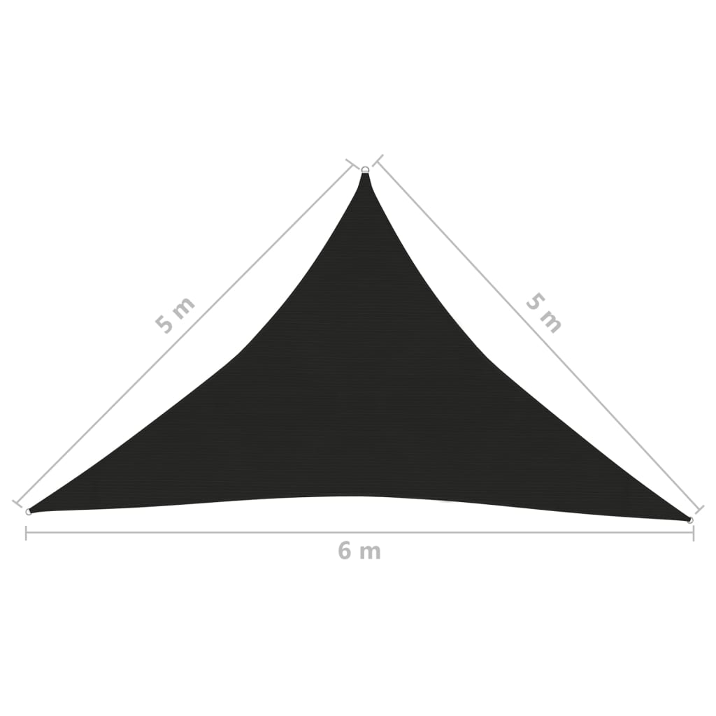 Aurinkopurje 160 g/m² musta 5x5x6 m HDPE - Sisustajankoti.fi