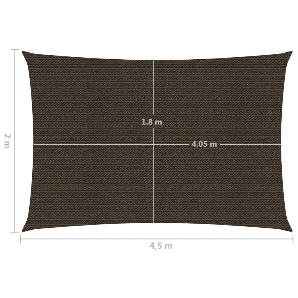 Aurinkopurje 160 g/m² ruskea 2x4,5 m HDPE - Sisustajankoti.fi