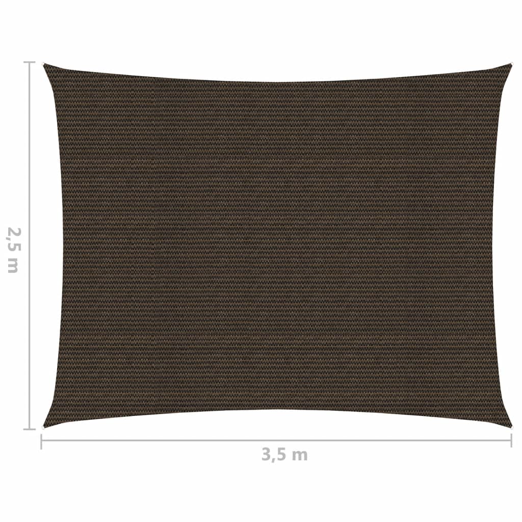 Aurinkopurje 160 g/m² ruskea 2,5x3,5 m HDPE - Sisustajankoti.fi
