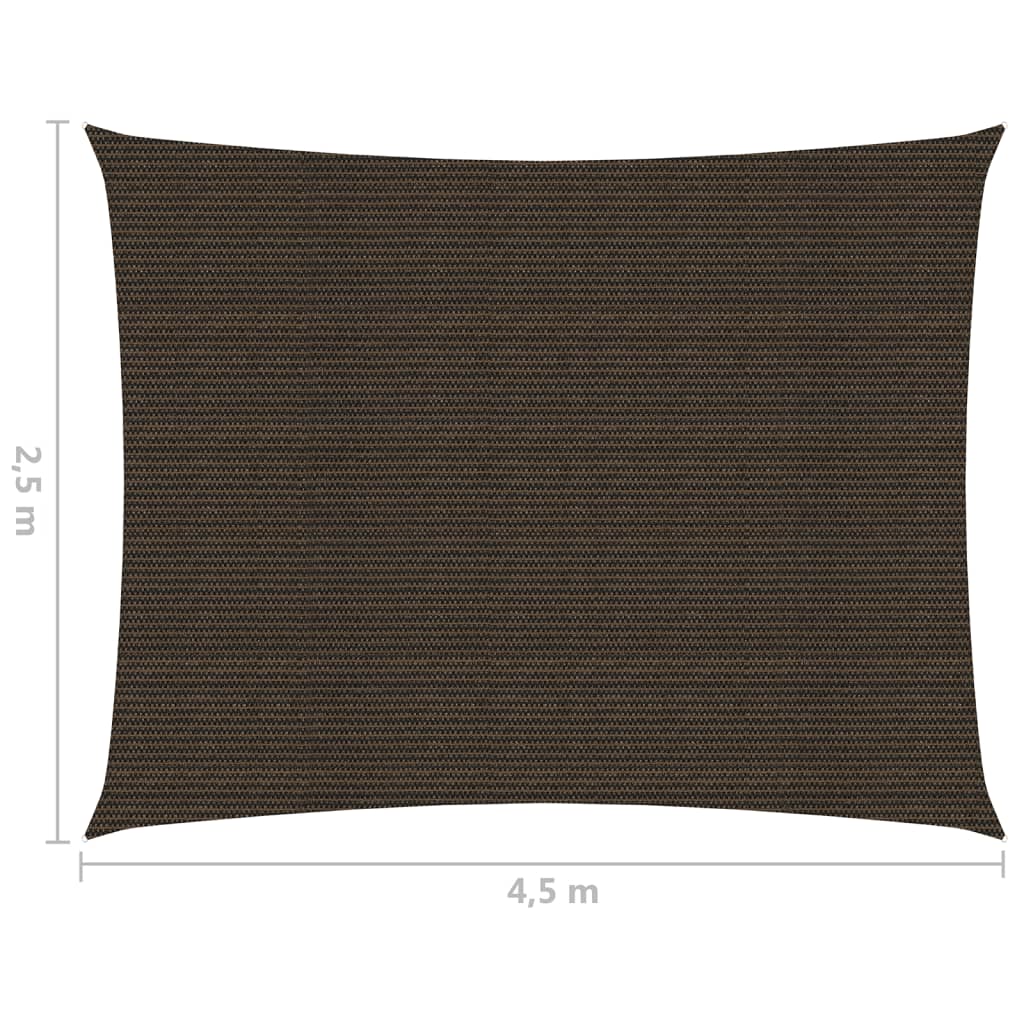 Aurinkopurje 160 g/m² ruskea 2,5x4,5 m HDPE - Sisustajankoti.fi
