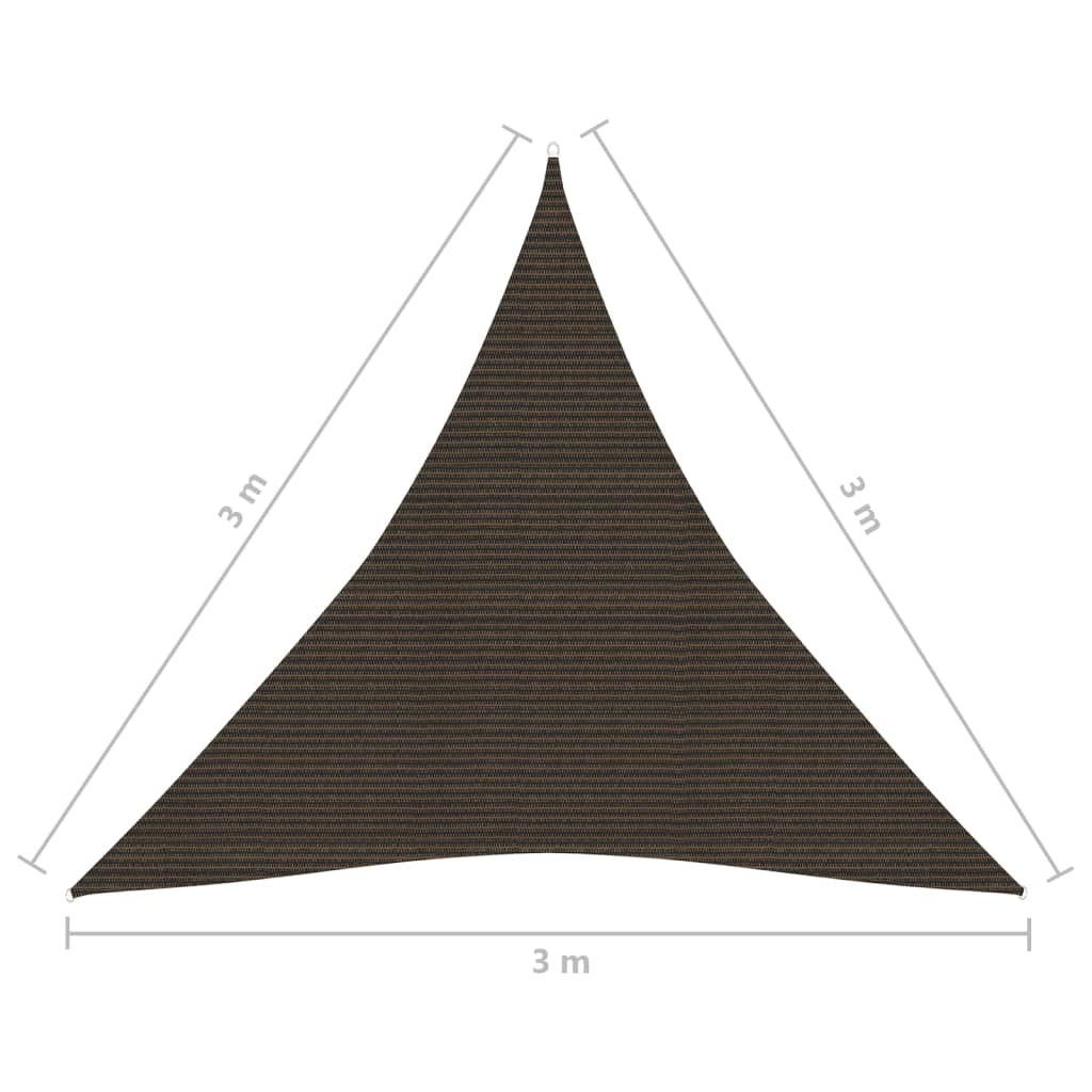 Aurinkopurje 160 g/m² ruskea 3x3x3 m HDPE - Sisustajankoti.fi