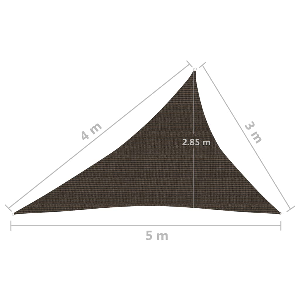 Aurinkopurje 160 g/m² ruskea 3x4x5 m HDPE - Sisustajankoti.fi