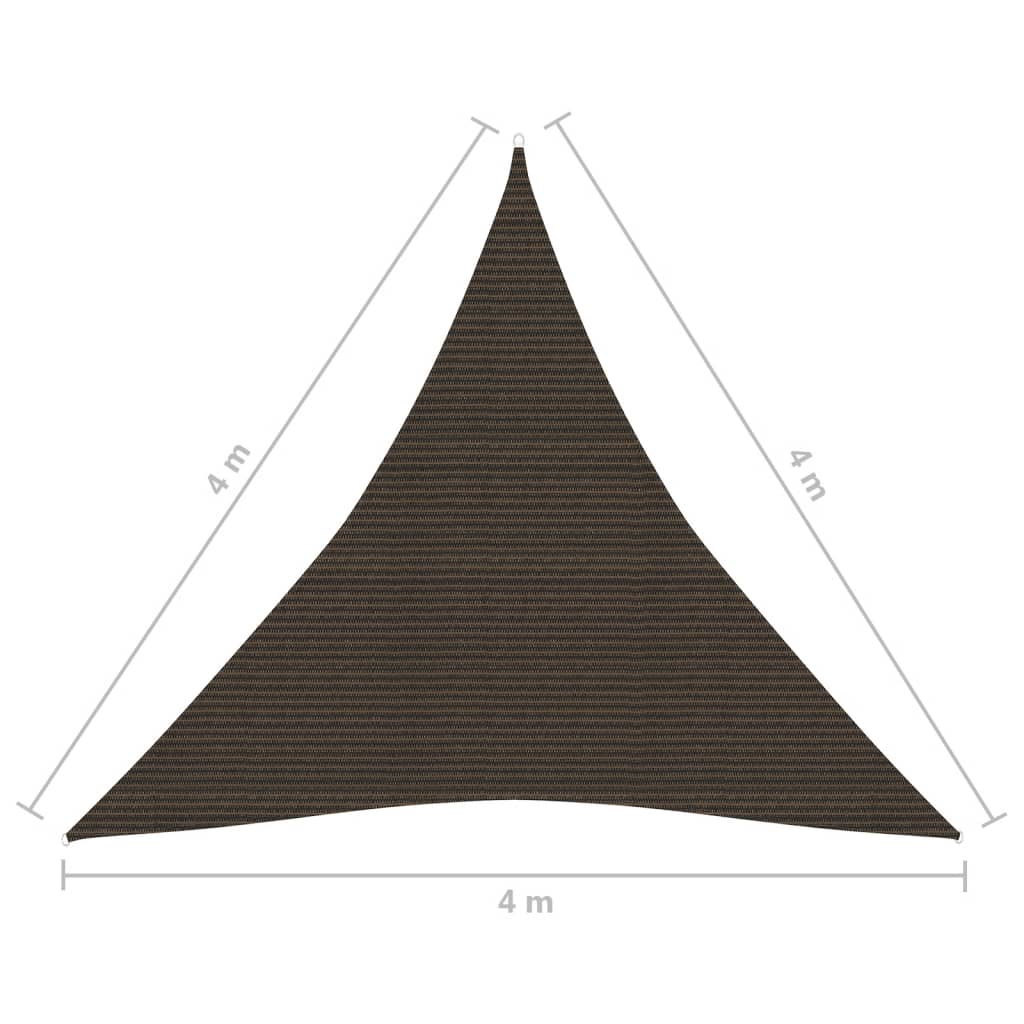 Aurinkopurje 160 g/m² ruskea 4x4x4 m HDPE - Sisustajankoti.fi