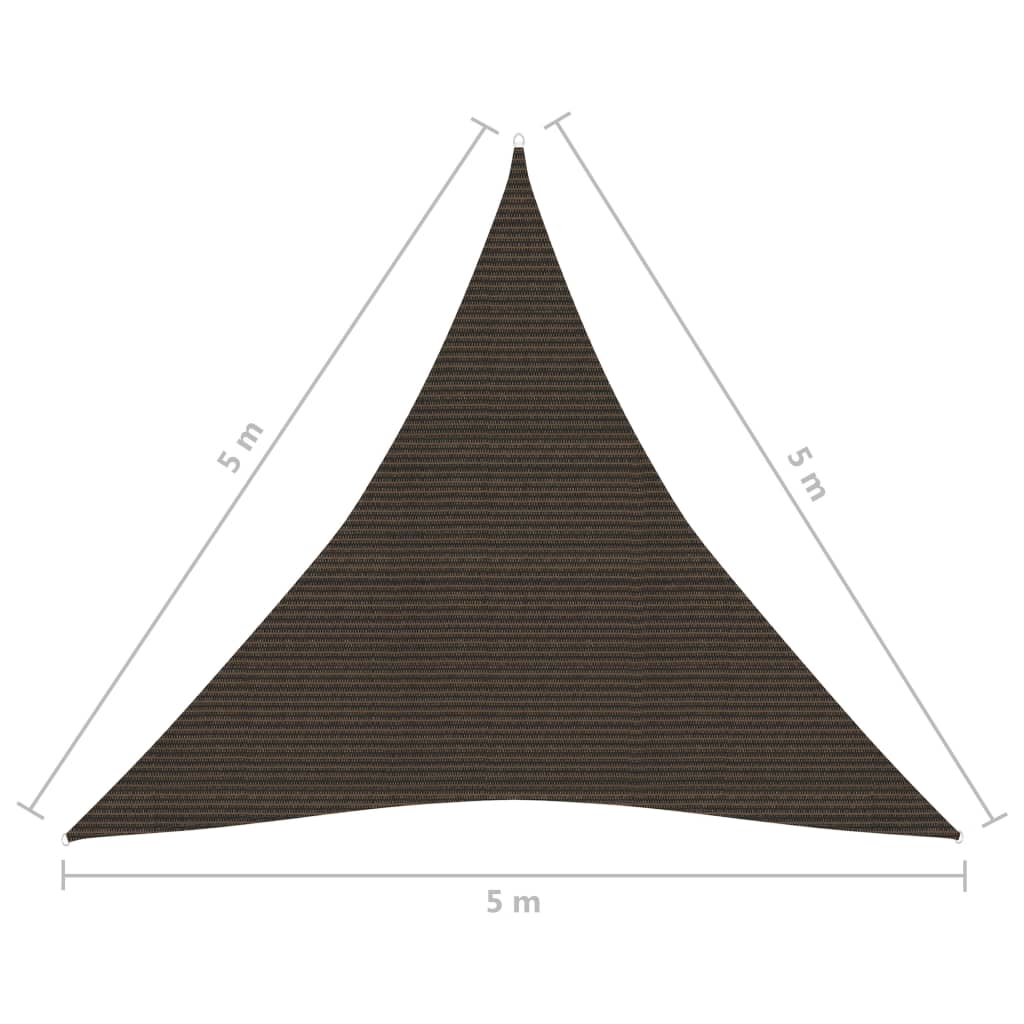 Aurinkopurje 160 g/m² ruskea 5x5x5 m HDPE - Sisustajankoti.fi