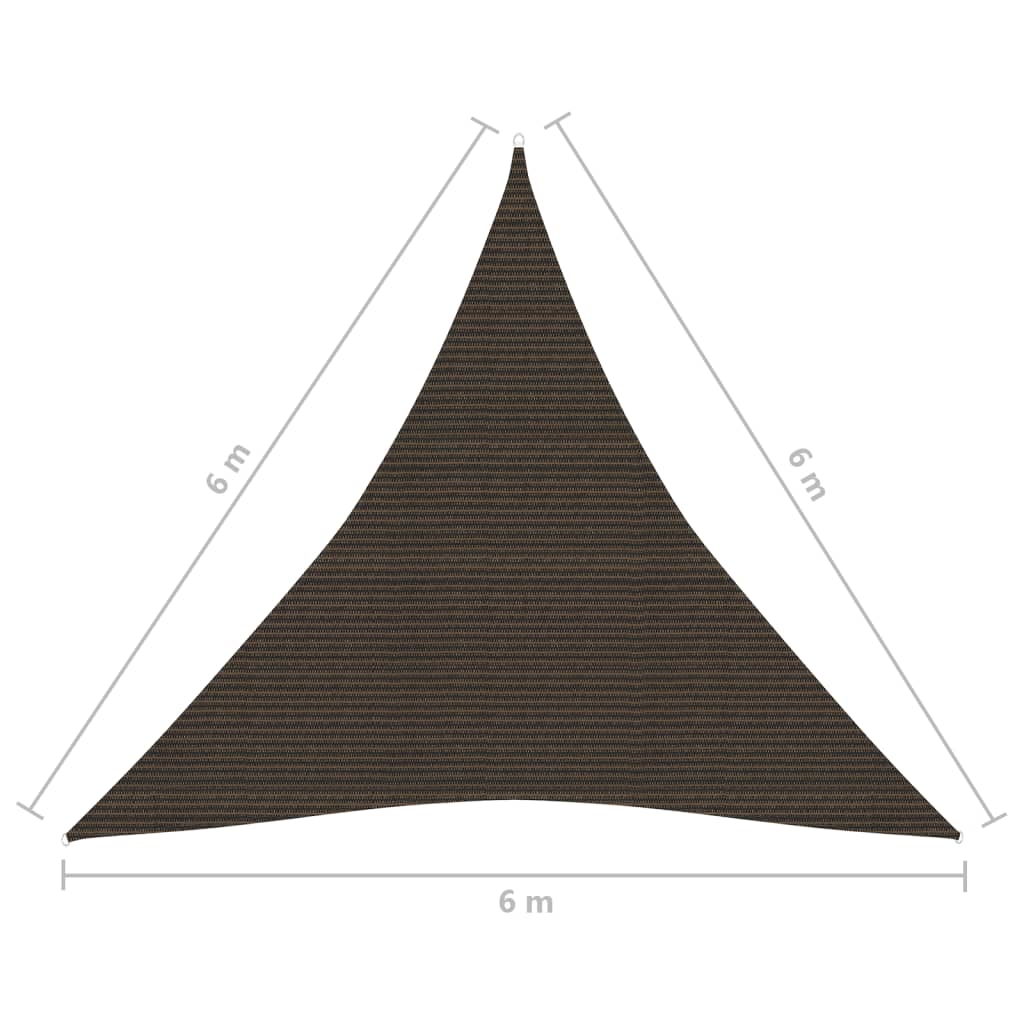Aurinkopurje 160 g/m² ruskea 6x6x6 m HDPE - Sisustajankoti.fi