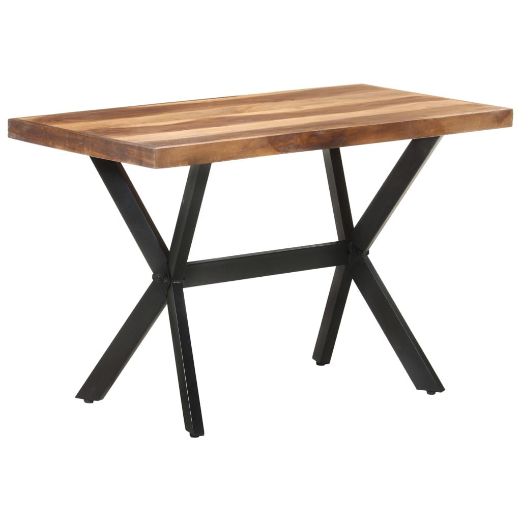 Ruokapöytä 120x60x75 cm täysi puu seesamviimeistelyllä - Sisustajankoti.fi