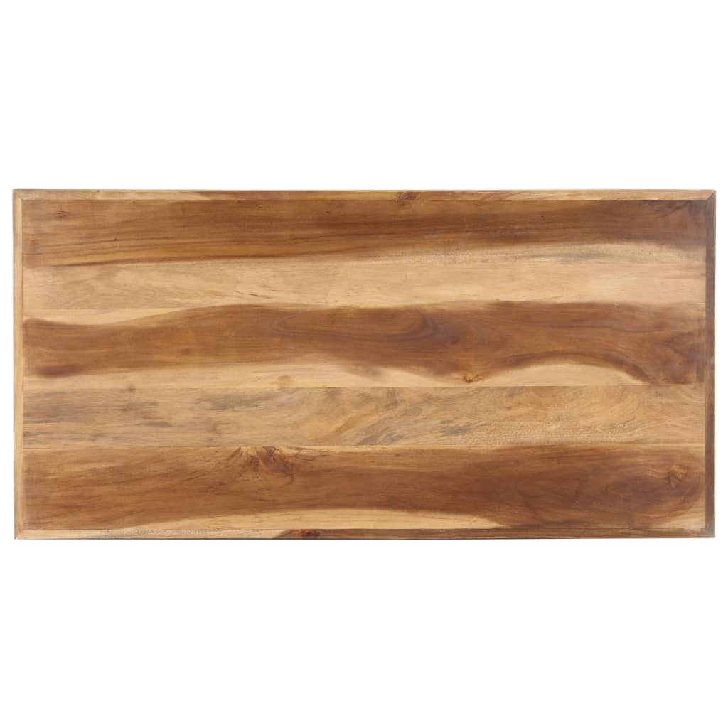 Ruokapöytä 120x60x75 cm täysi puu seesamviimeistelyllä - Sisustajankoti.fi