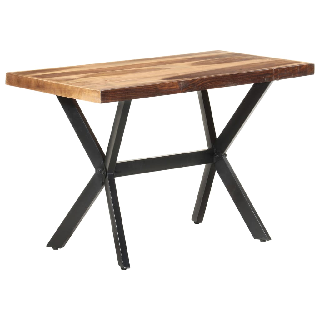 Ruokapöytä 120x60x75 cm täysi puu seesamviimeistelyllä - Sisustajankoti.fi