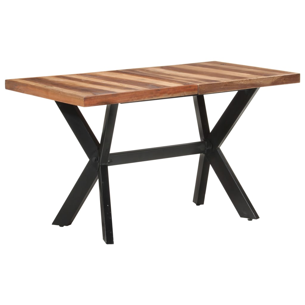 Ruokapöytä 140x70x75 cm täysi puu seesamviimeistelyllä - Sisustajankoti.fi