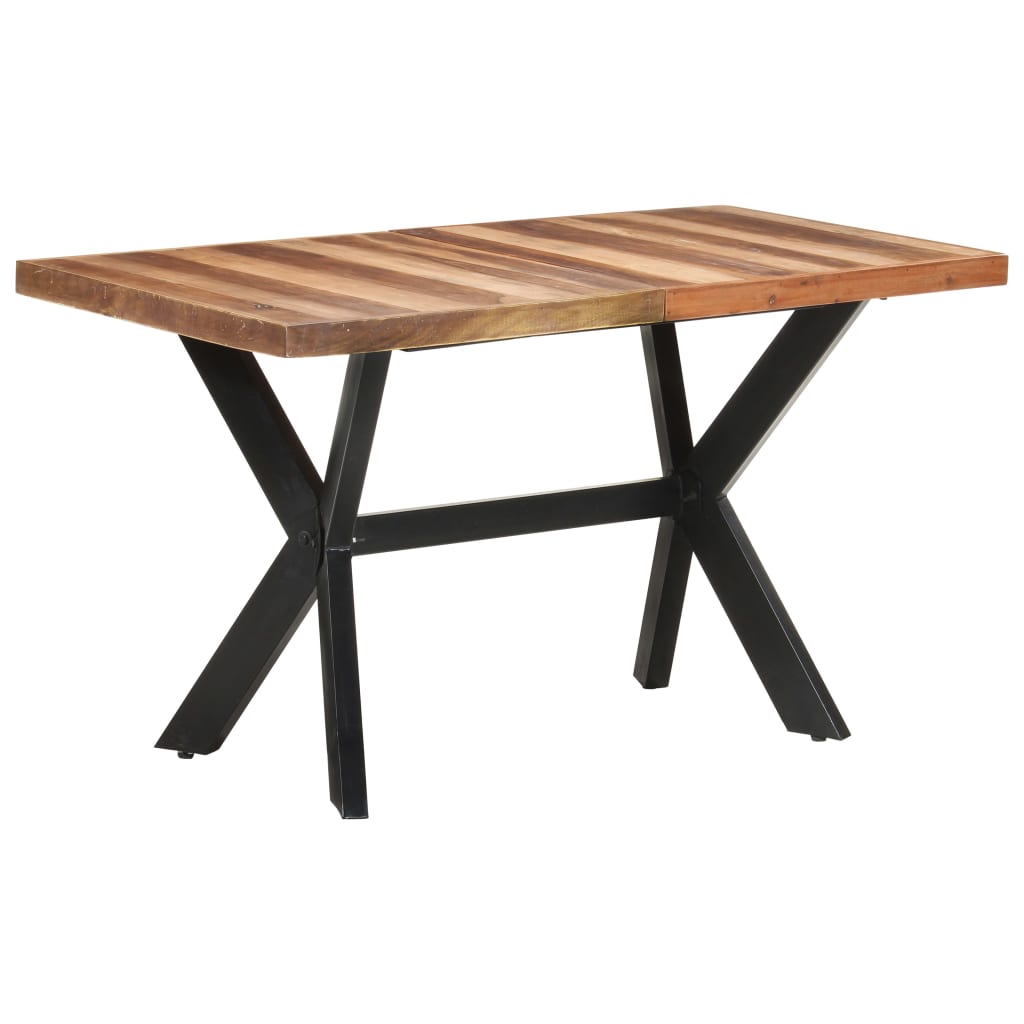 Ruokapöytä 140x70x75 cm täysi puu seesamviimeistelyllä - Sisustajankoti.fi