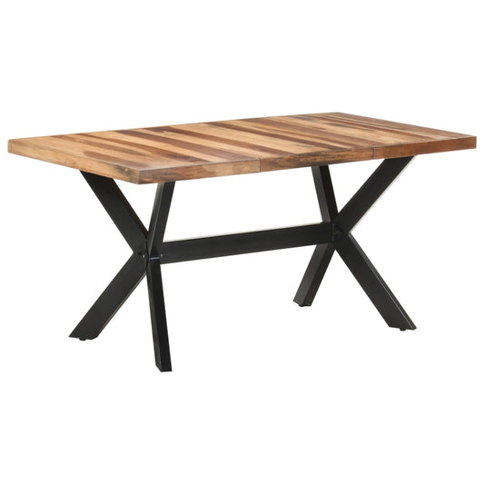 Ruokapöytä 160x80x75 cm täysi puu seesamviimeistelyllä - Sisustajankoti.fi