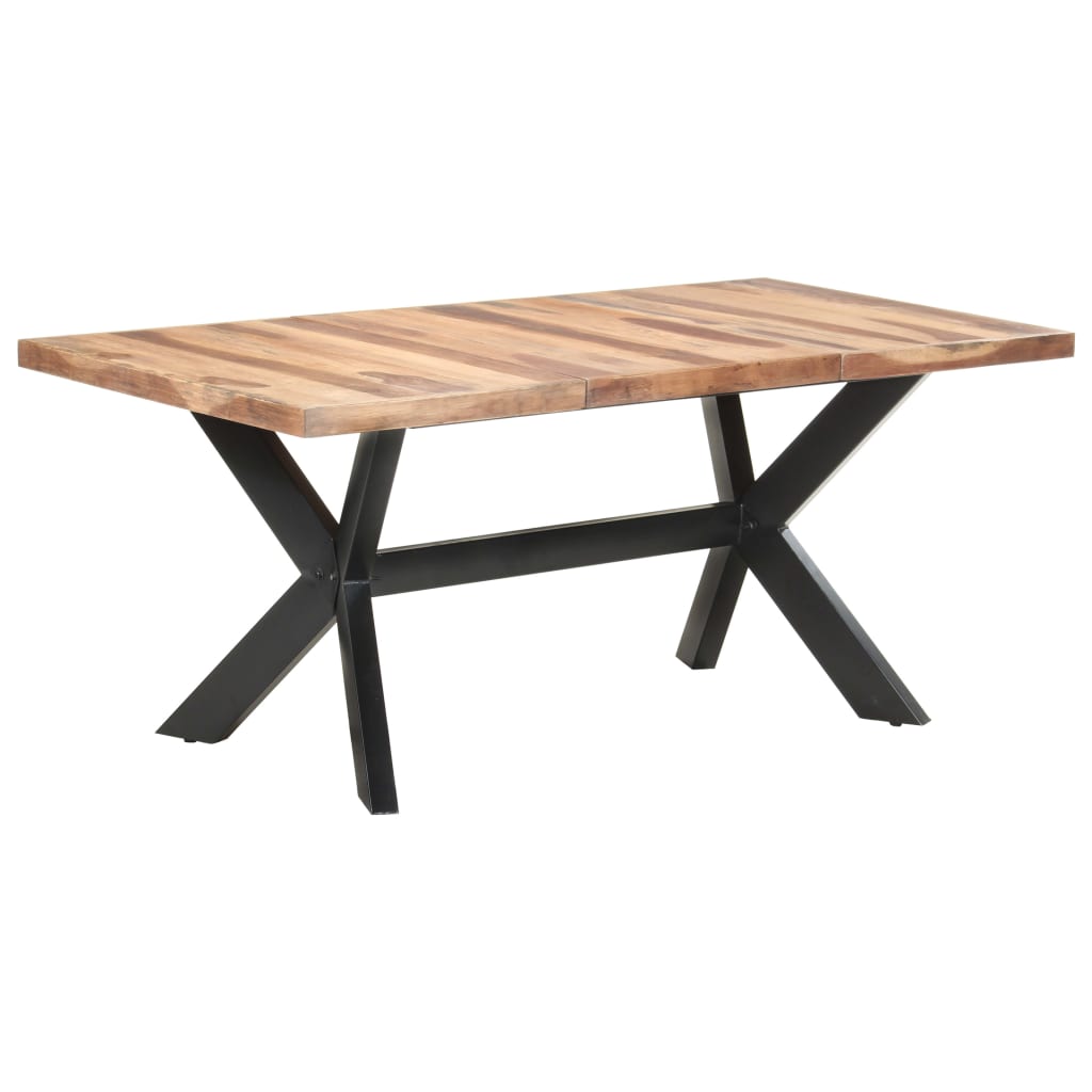 Ruokapöytä 180x90x75 cm täysi puu seesamviimeistelyllä - Sisustajankoti.fi