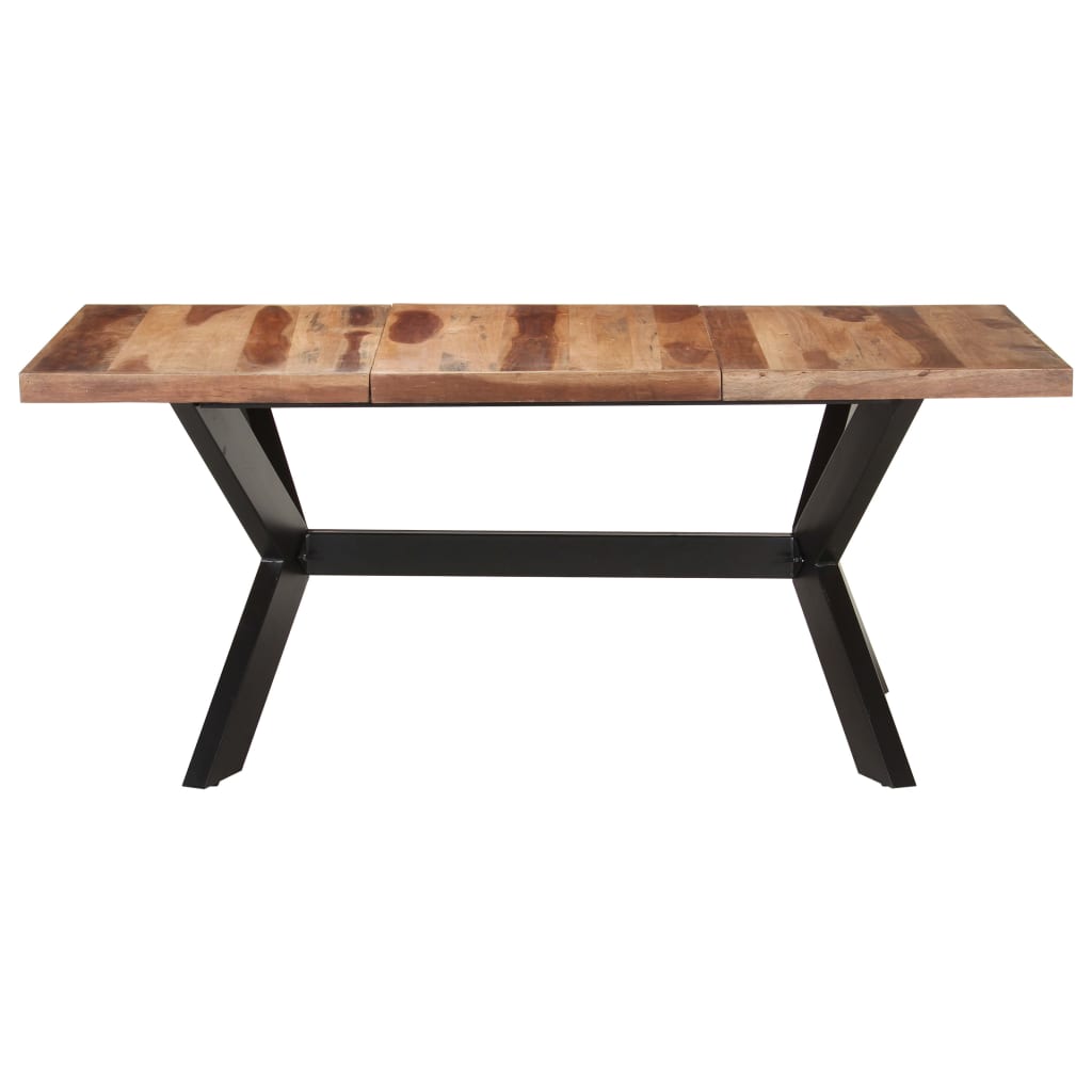 Ruokapöytä 180x90x75 cm täysi puu seesamviimeistelyllä - Sisustajankoti.fi