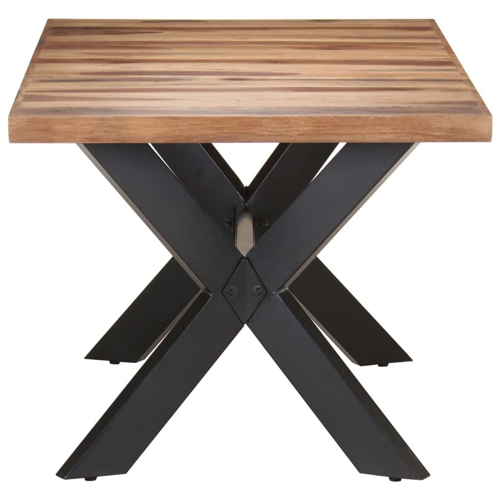 Ruokapöytä 180x90x75 cm täysi puu seesamviimeistelyllä - Sisustajankoti.fi