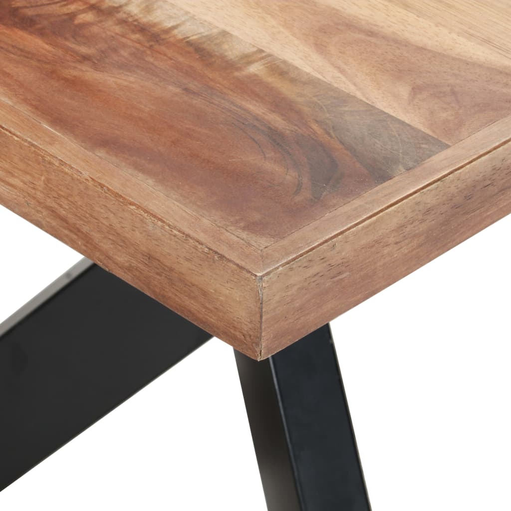 Ruokapöytä 180x90x75 cm täysi puu seesamviimeistelyllä - Sisustajankoti.fi