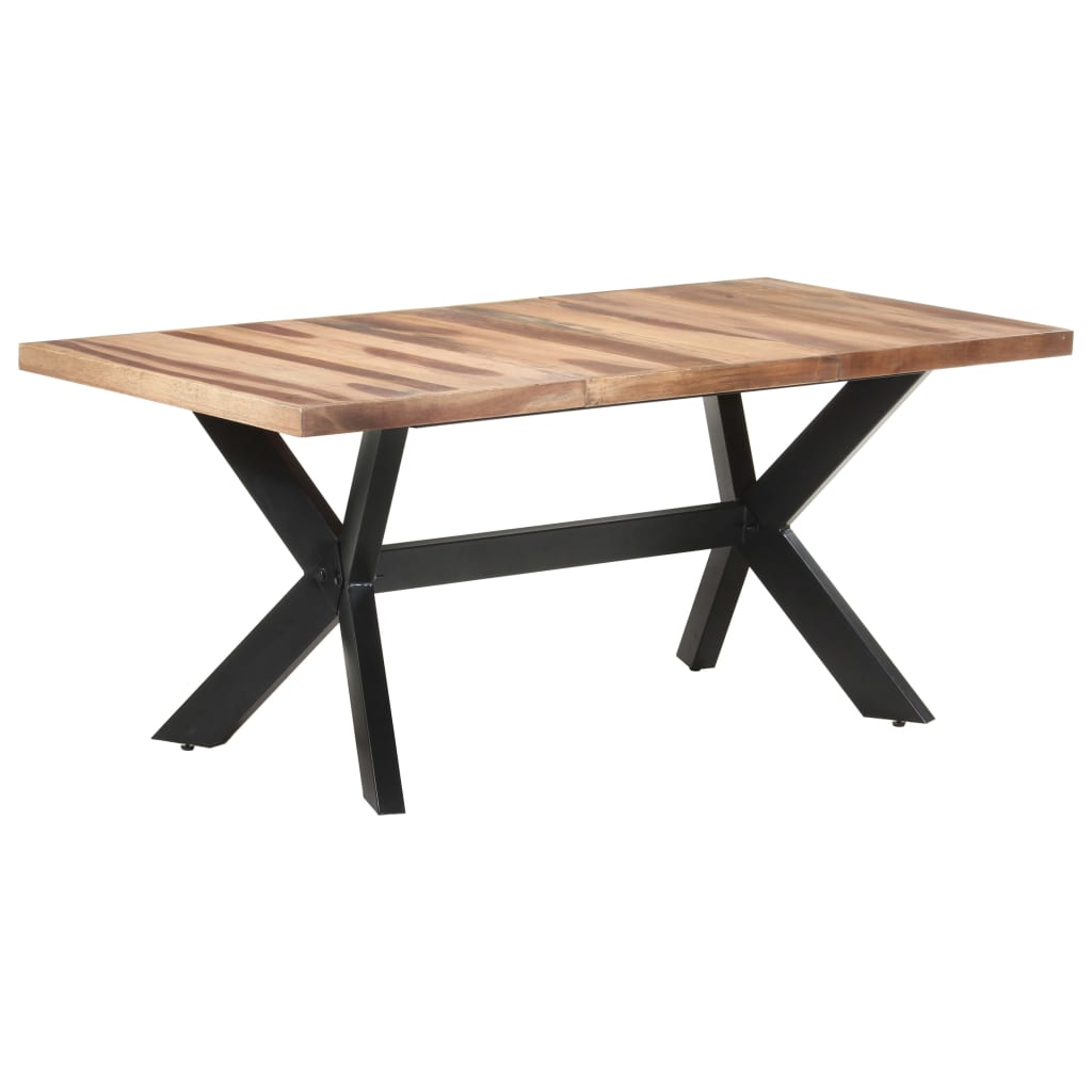 Ruokapöytä 180x90x75 cm täysi puu seesamviimeistelyllä - Sisustajankoti.fi