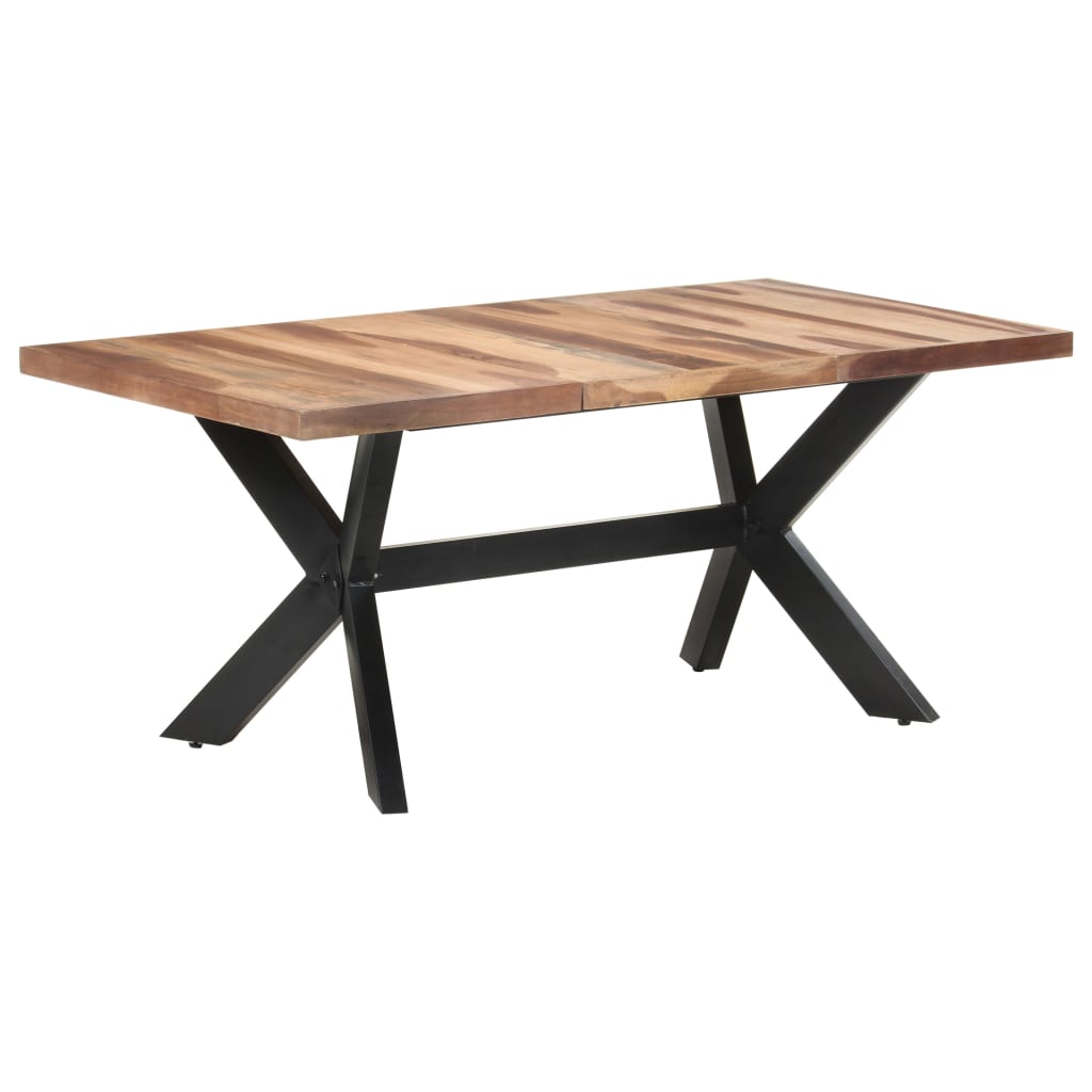 Ruokapöytä 180x90x75 cm täysi puu seesamviimeistelyllä - Sisustajankoti.fi