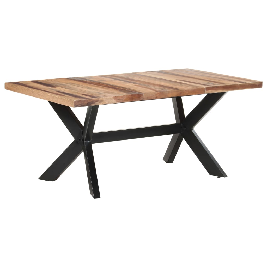 Ruokapöytä 180x90x75 cm täysi puu seesamviimeistelyllä - Sisustajankoti.fi