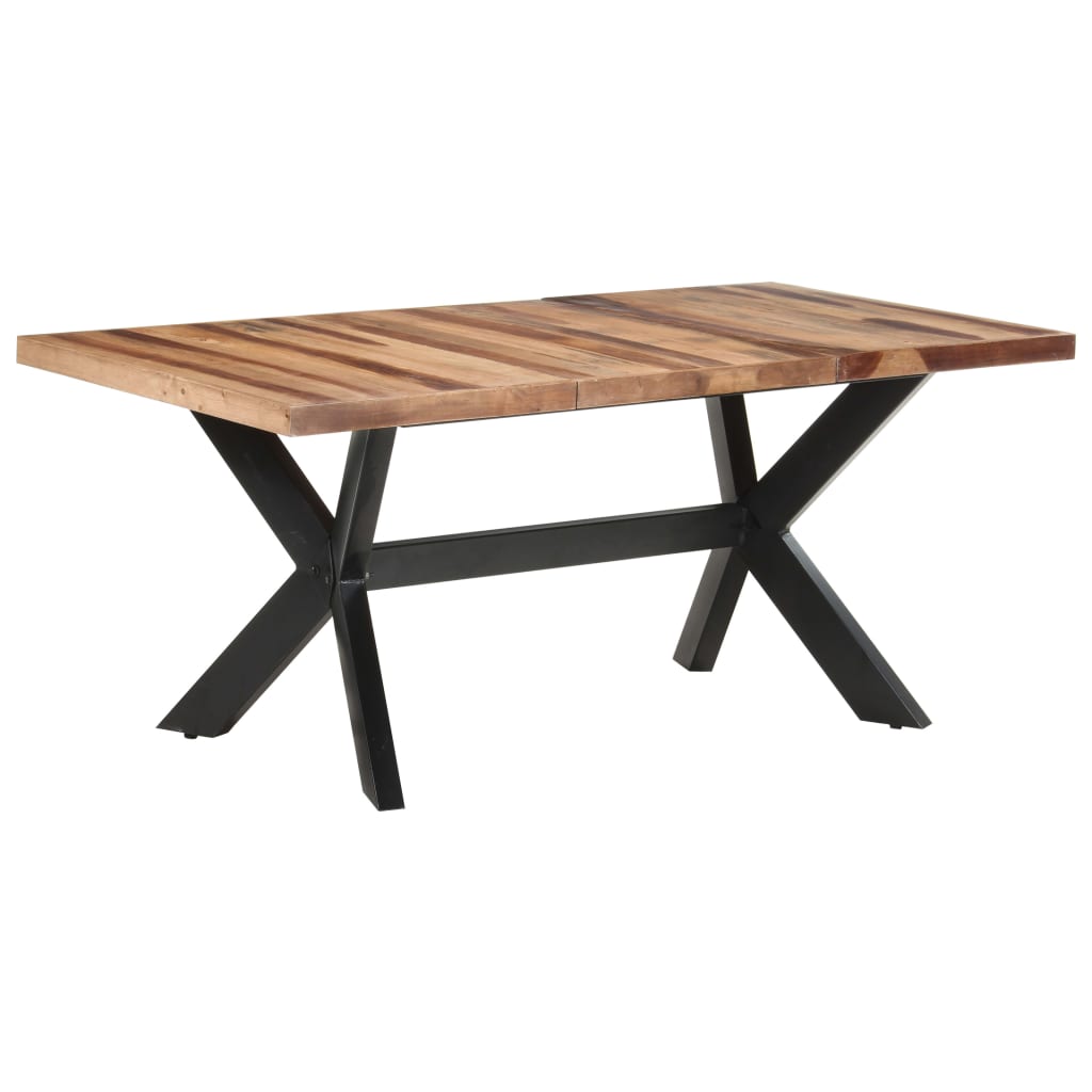 Ruokapöytä 180x90x75 cm täysi puu seesamviimeistelyllä - Sisustajankoti.fi