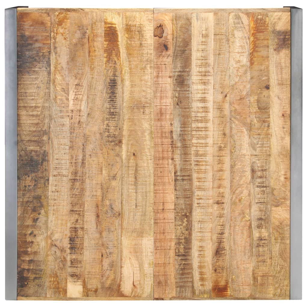 Sohvapöytä 120x120x40 cm karkea mangopuu - Sisustajankoti.fi