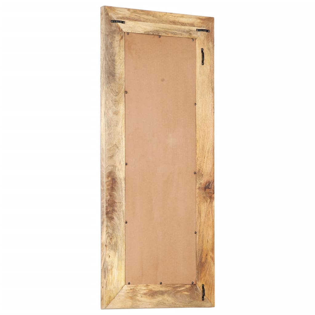 Käsinveistetty peili 110x50x2,6 cm täysi mangopuu - Sisustajankoti.fi