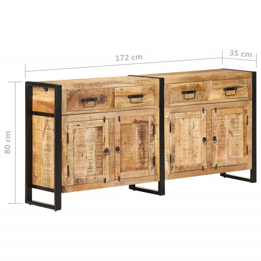 Senkki 172x35x80 cm täysi mangopuu - Sisustajankoti.fi