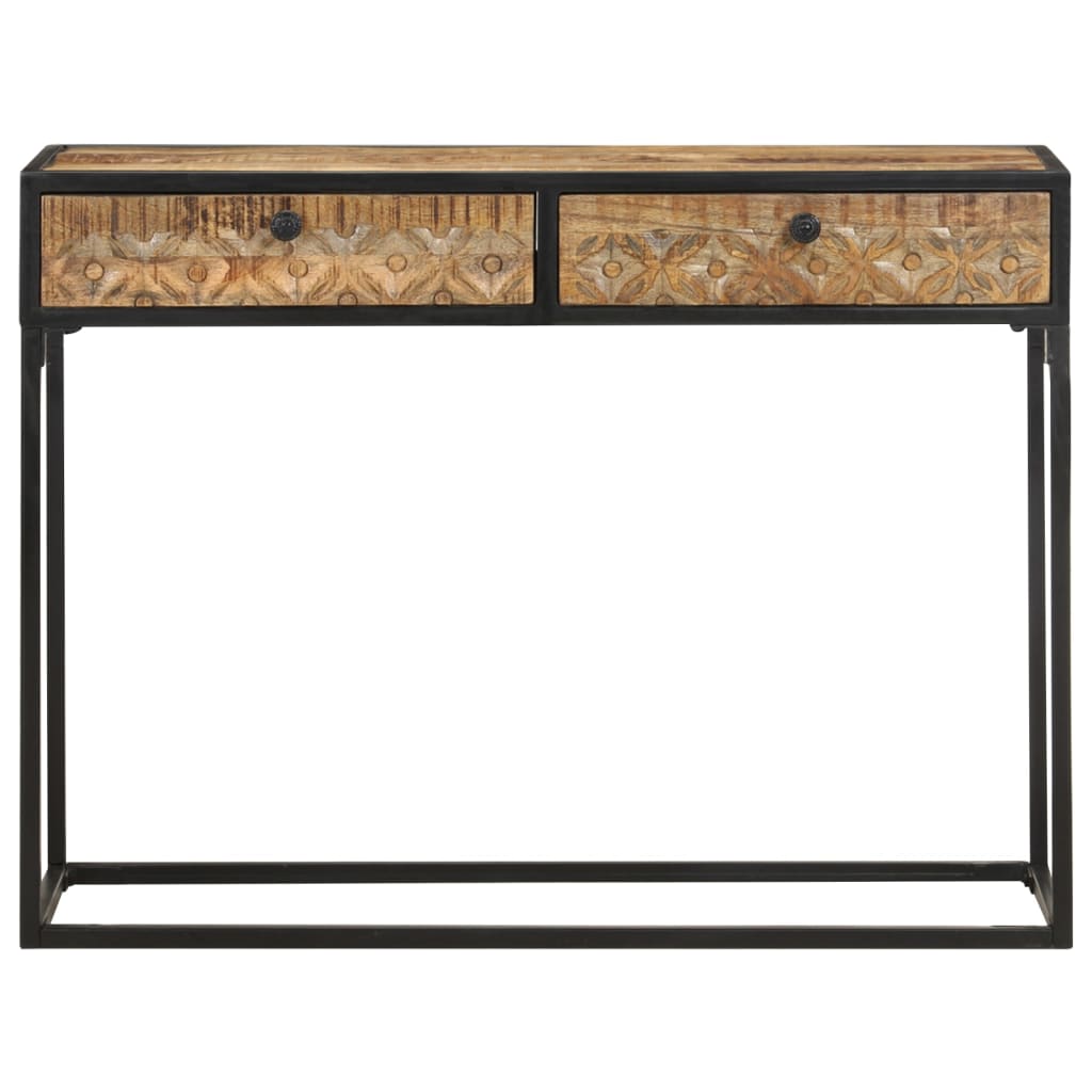 Konsolipöytä 100x35x75 cm täysi mangopuu - Sisustajankoti.fi
