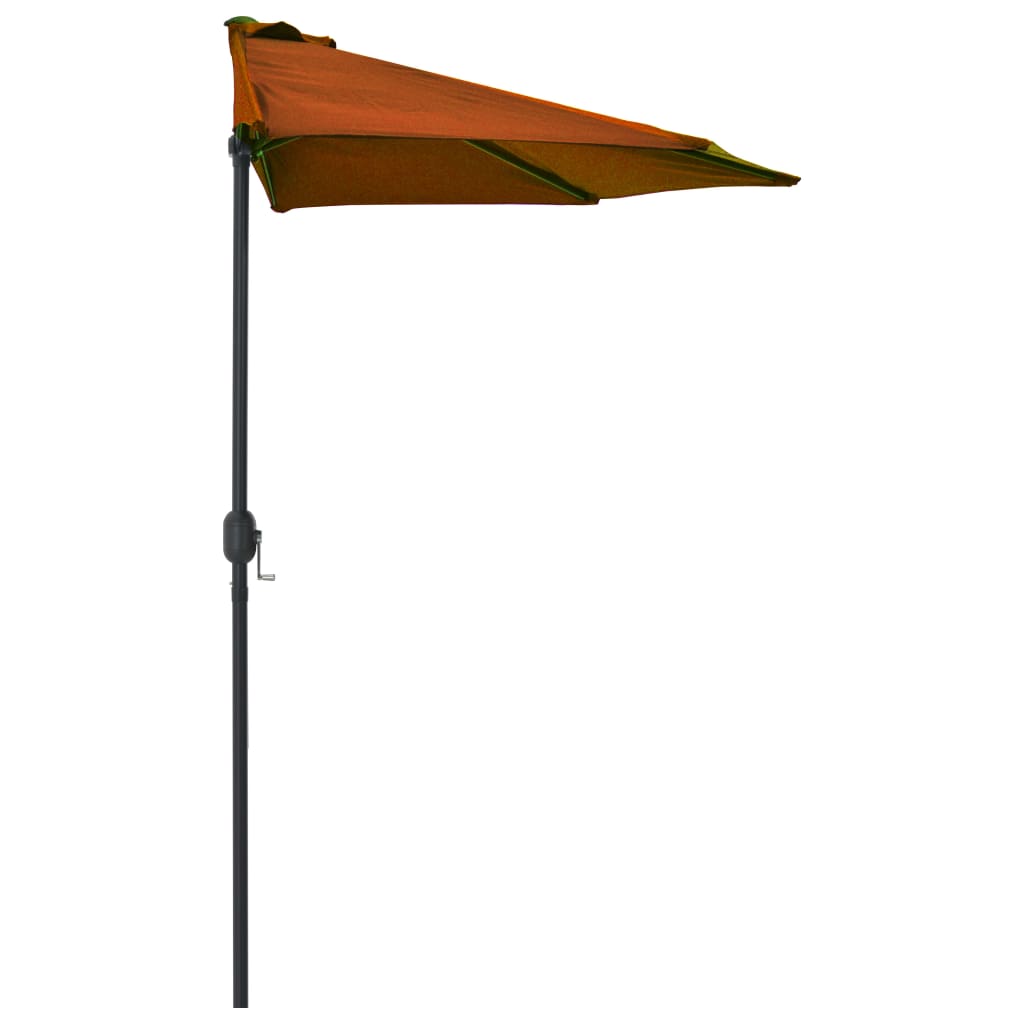 Aurinkovarjo alumiinitanko terrakotta 270x135x245 cm - Sisustajankoti.fi