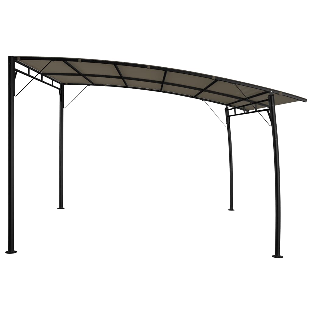 Puutarhan aurinkokatos 3x3x2,25 m harmaanruskea - Sisustajankoti.fi