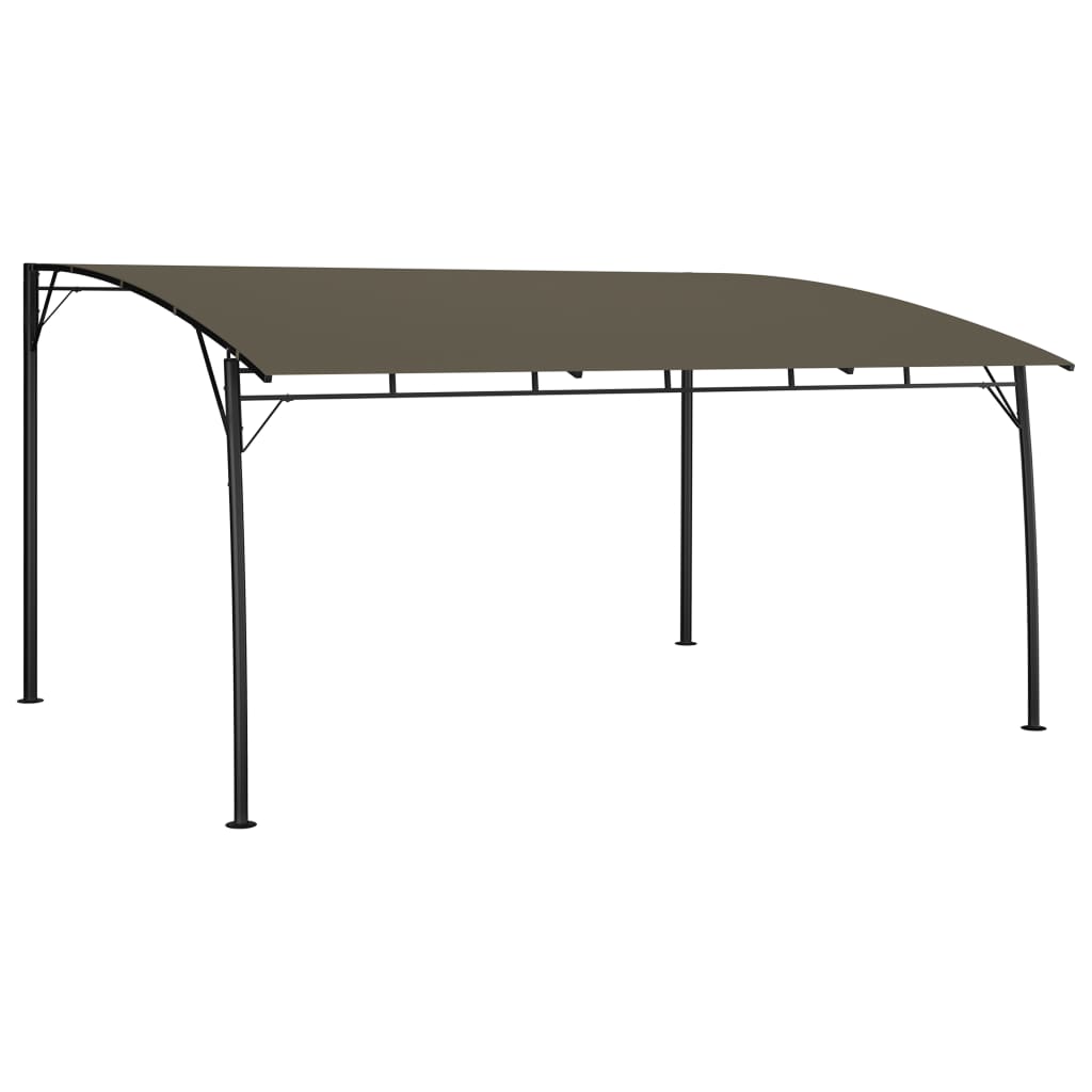 Puutarhan aurinkokatos 4x3x2,25 m harmaanruskea - Sisustajankoti.fi