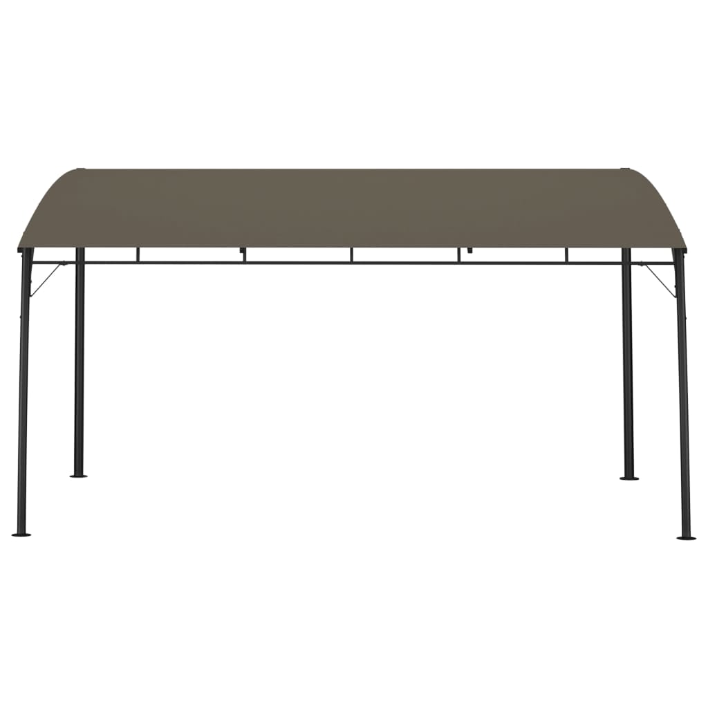 Puutarhan aurinkokatos 4x3x2,25 m harmaanruskea - Sisustajankoti.fi