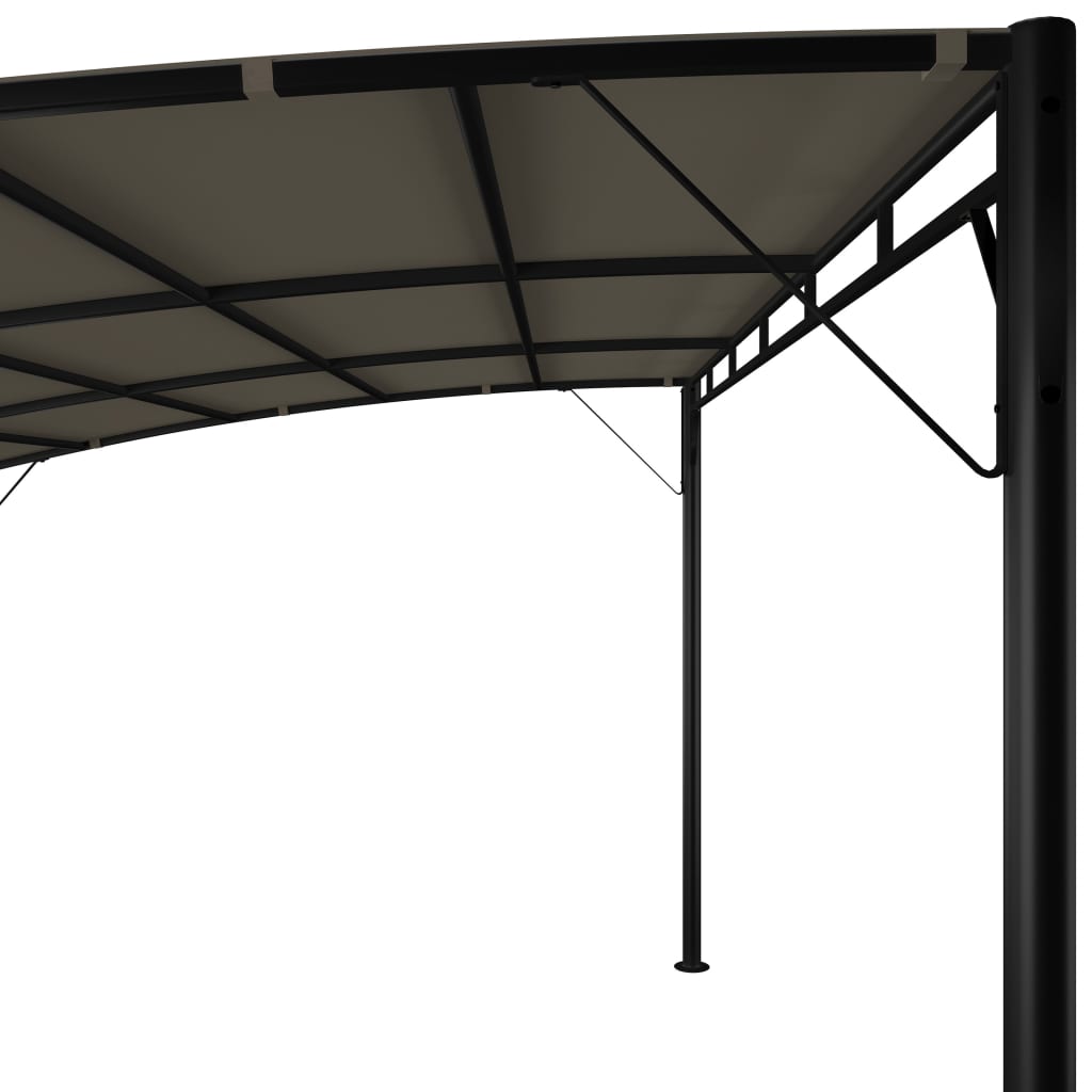 Puutarhan aurinkokatos 4x3x2,25 m harmaanruskea - Sisustajankoti.fi