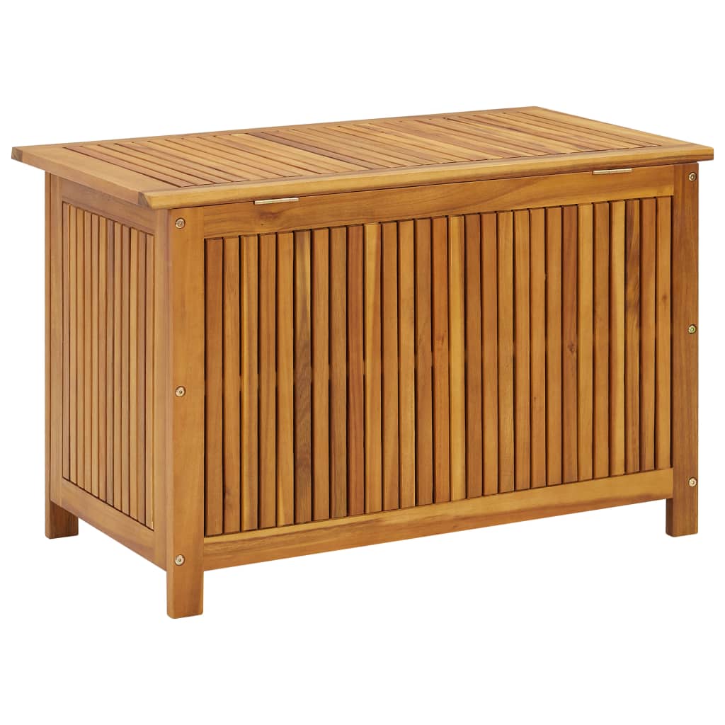 Puutarhan varastolaatikko 90x50x106 cm täysi akaasiapuu - Sisustajankoti.fi