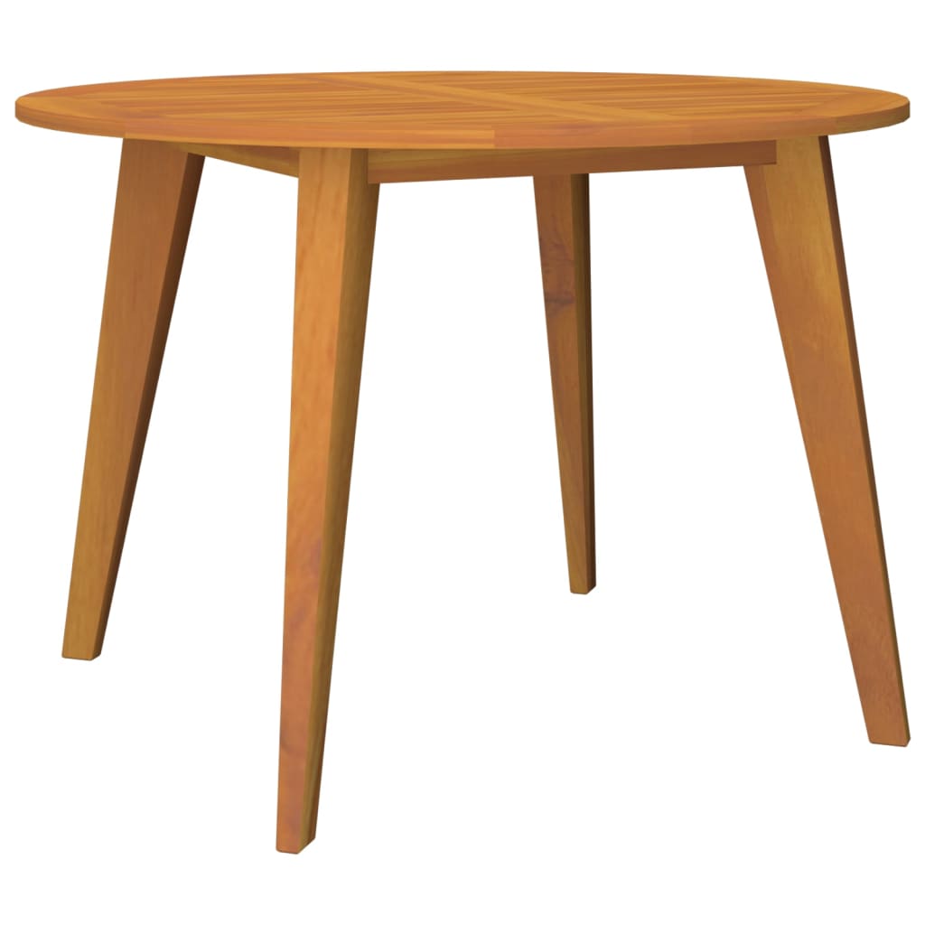 Puutarhapöytä Ø110x75 cm täysi akaasiapuu - Sisustajankoti.fi