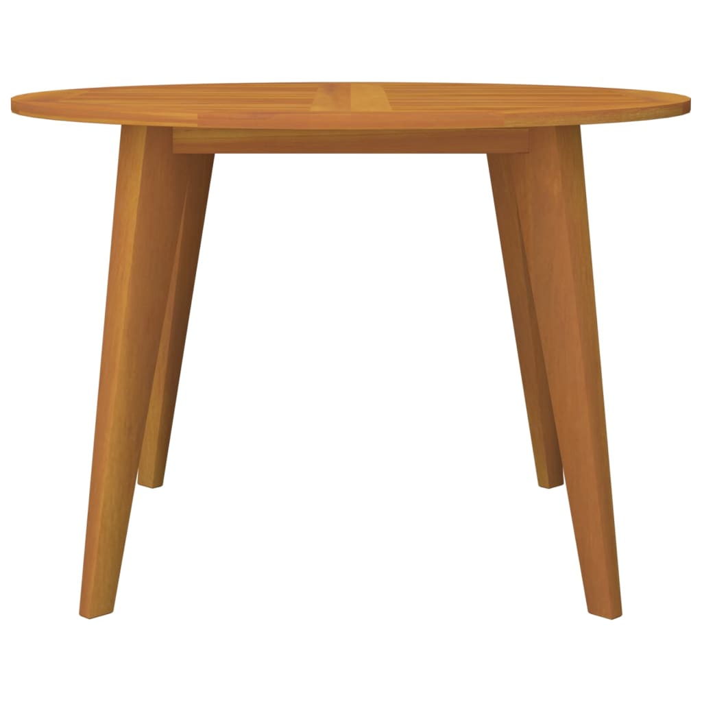 Puutarhapöytä Ø110x75 cm täysi akaasiapuu - Sisustajankoti.fi