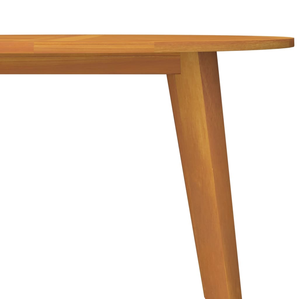 Puutarhapöytä Ø110x75 cm täysi akaasiapuu - Sisustajankoti.fi