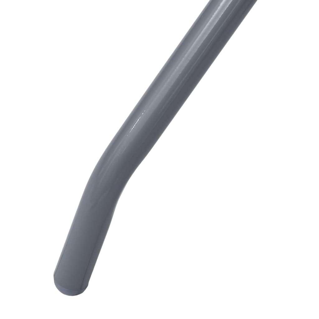 Puutarhapöytä vaaleanharmaa 80 cm teräs ja lasi - Sisustajankoti.fi