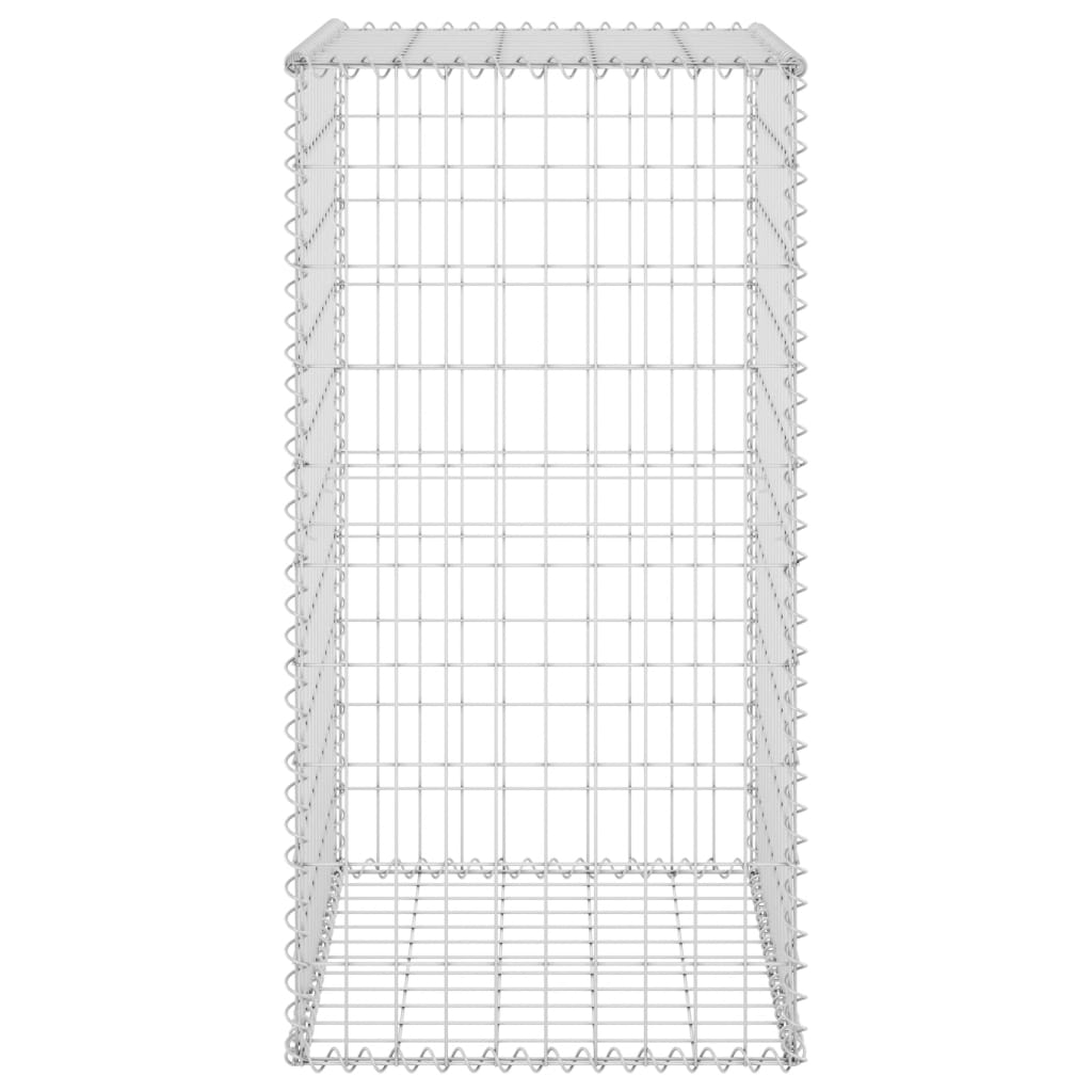Gabion-kivikori kansilla galvanoitu teräs 60x50x100 cm - Sisustajankoti.fi