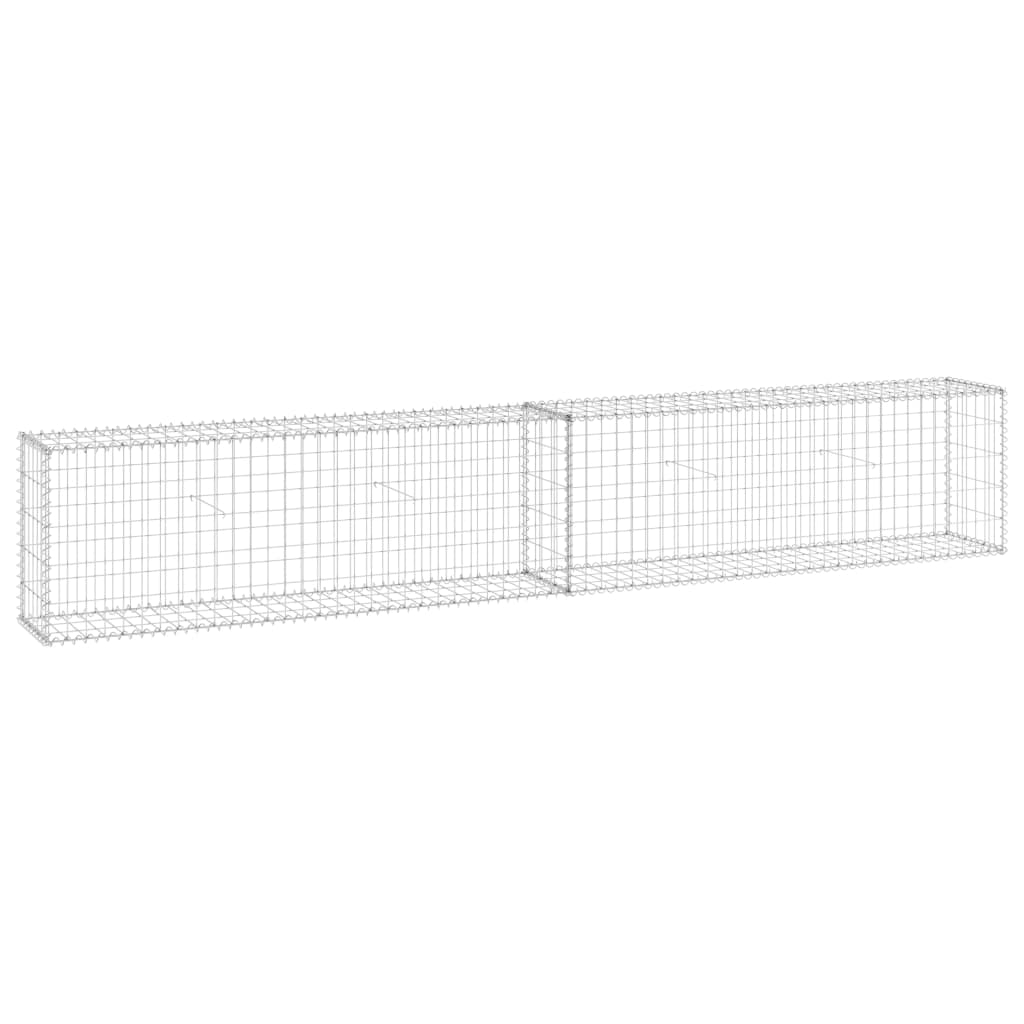 Gabion-kivikori kansilla galvanoitu teräs 300x30x50 cm - Sisustajankoti.fi