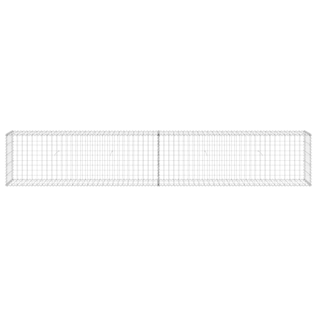 Gabion-kivikori kansilla galvanoitu teräs 300x30x50 cm - Sisustajankoti.fi