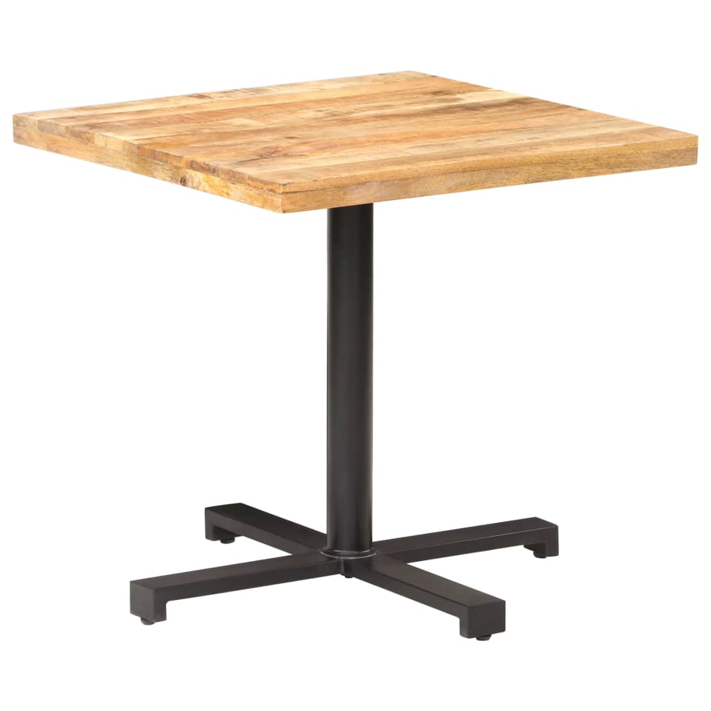 Bistropöytä neliö 80x80x75 cm karkea mangopuu - Sisustajankoti.fi