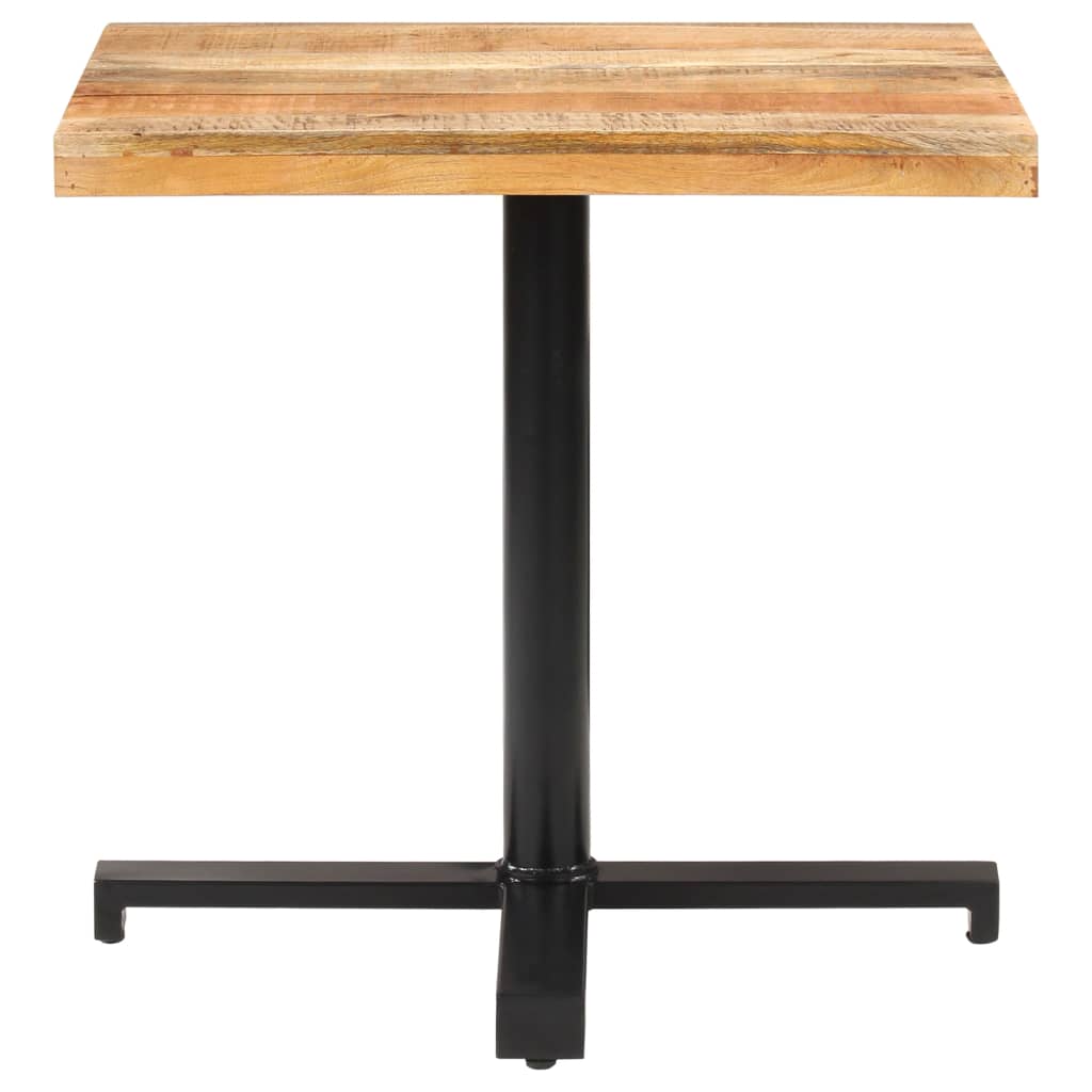 Bistropöytä neliö 80x80x75 cm karkea mangopuu - Sisustajankoti.fi