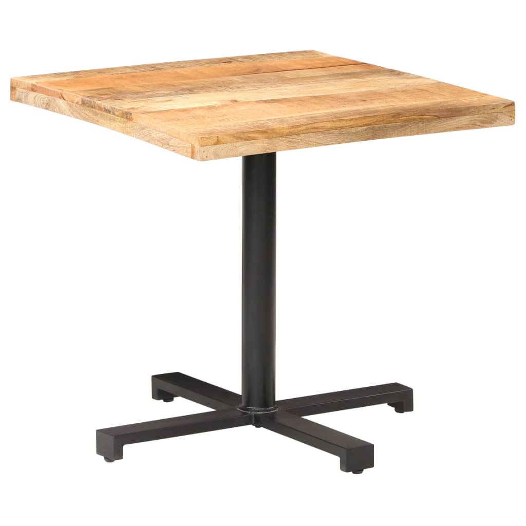 Bistropöytä neliö 80x80x75 cm karkea mangopuu - Sisustajankoti.fi
