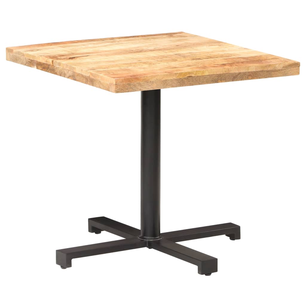 Bistropöytä neliö 80x80x75 cm karkea mangopuu - Sisustajankoti.fi