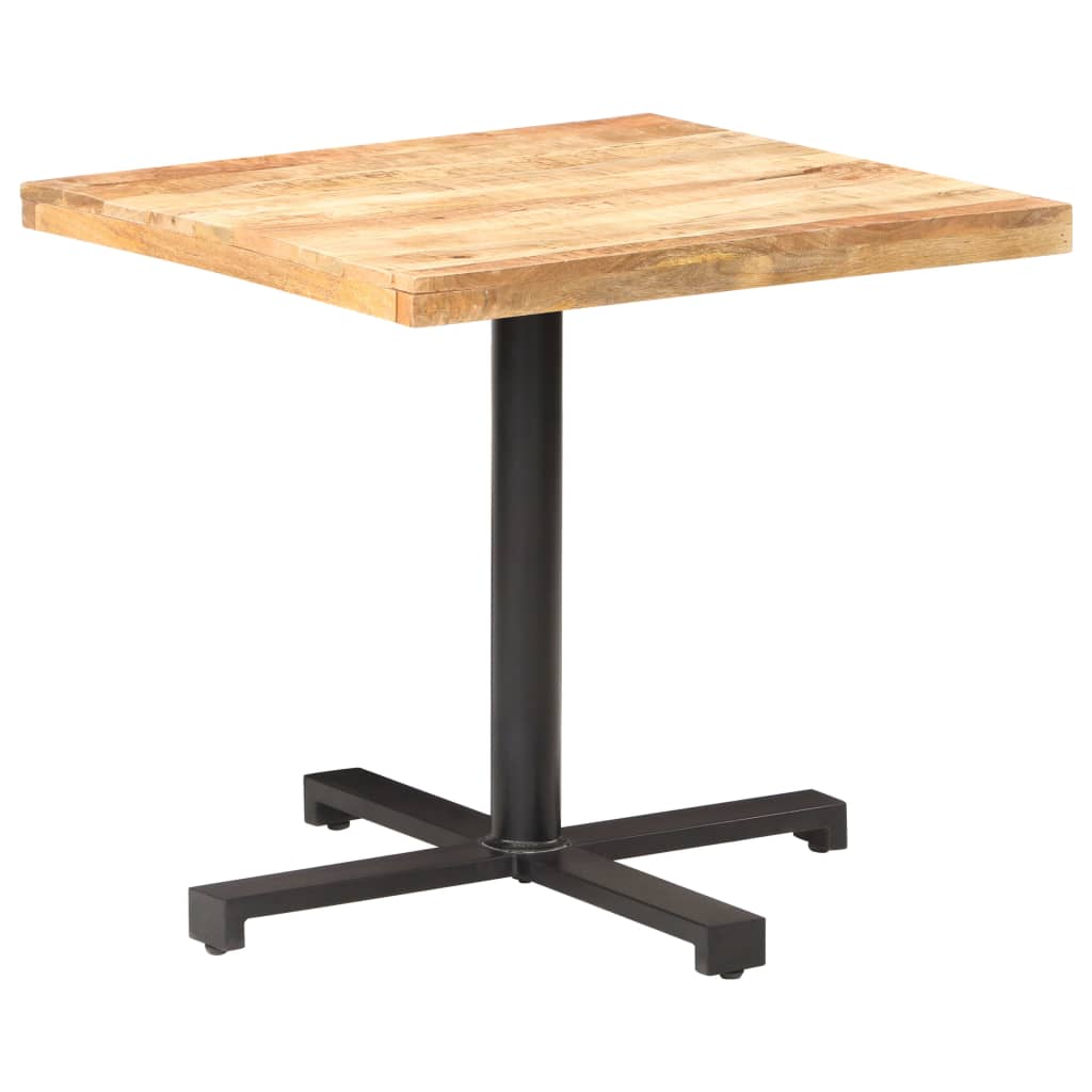 Bistropöytä neliö 80x80x75 cm karkea mangopuu - Sisustajankoti.fi