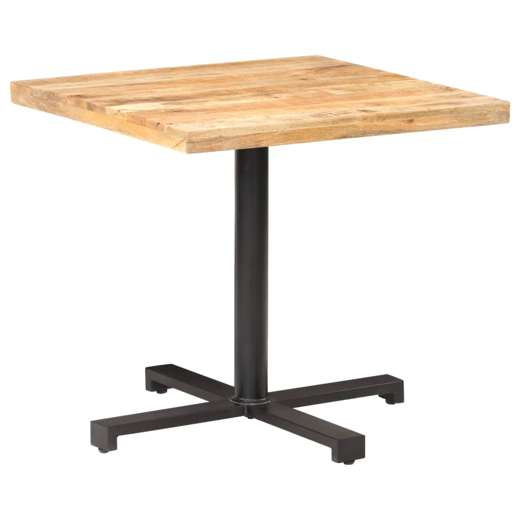 Bistropöytä neliö 80x80x75 cm karkea mangopuu - Sisustajankoti.fi